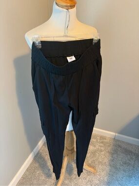 CAbi Black Track Fanatic Cargo Jogger Pants #4052